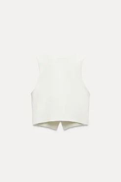 ZARA Tops / Bodies^TOP COLETE DE MALHA STRETCH Branco