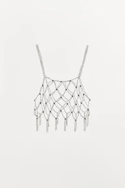 ZARA Acessórios / Bijuteria|Lingerie^TOP COM MISSANGAS E JOIAS Prata