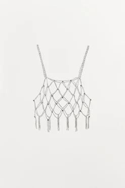 ZARA Acessórios / Bijuteria|Lingerie^TOP COM MISSANGAS E JOIAS Prata
