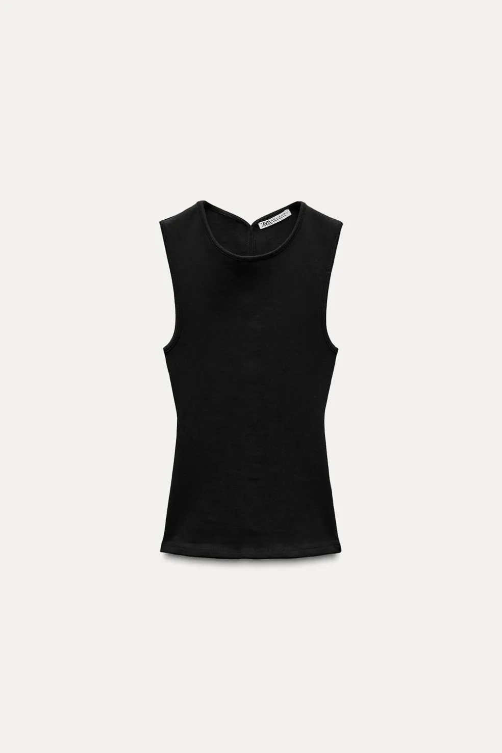 ZARA Winter Layersnew|Sweatshirts / Joggers^TOP COM NERVURAS E ABERTURA NAS COSTAS Preto