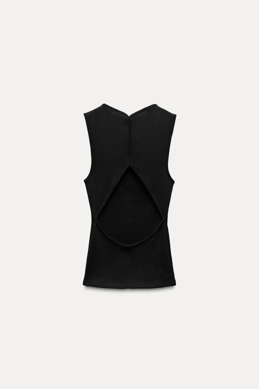 ZARA Winter Layersnew|Sweatshirts / Joggers^TOP COM NERVURAS E ABERTURA NAS COSTAS Preto