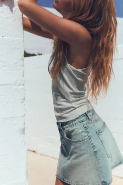 ZARA Tops / Bodies^TOP CRUZADO FIO METALIZADO Prata