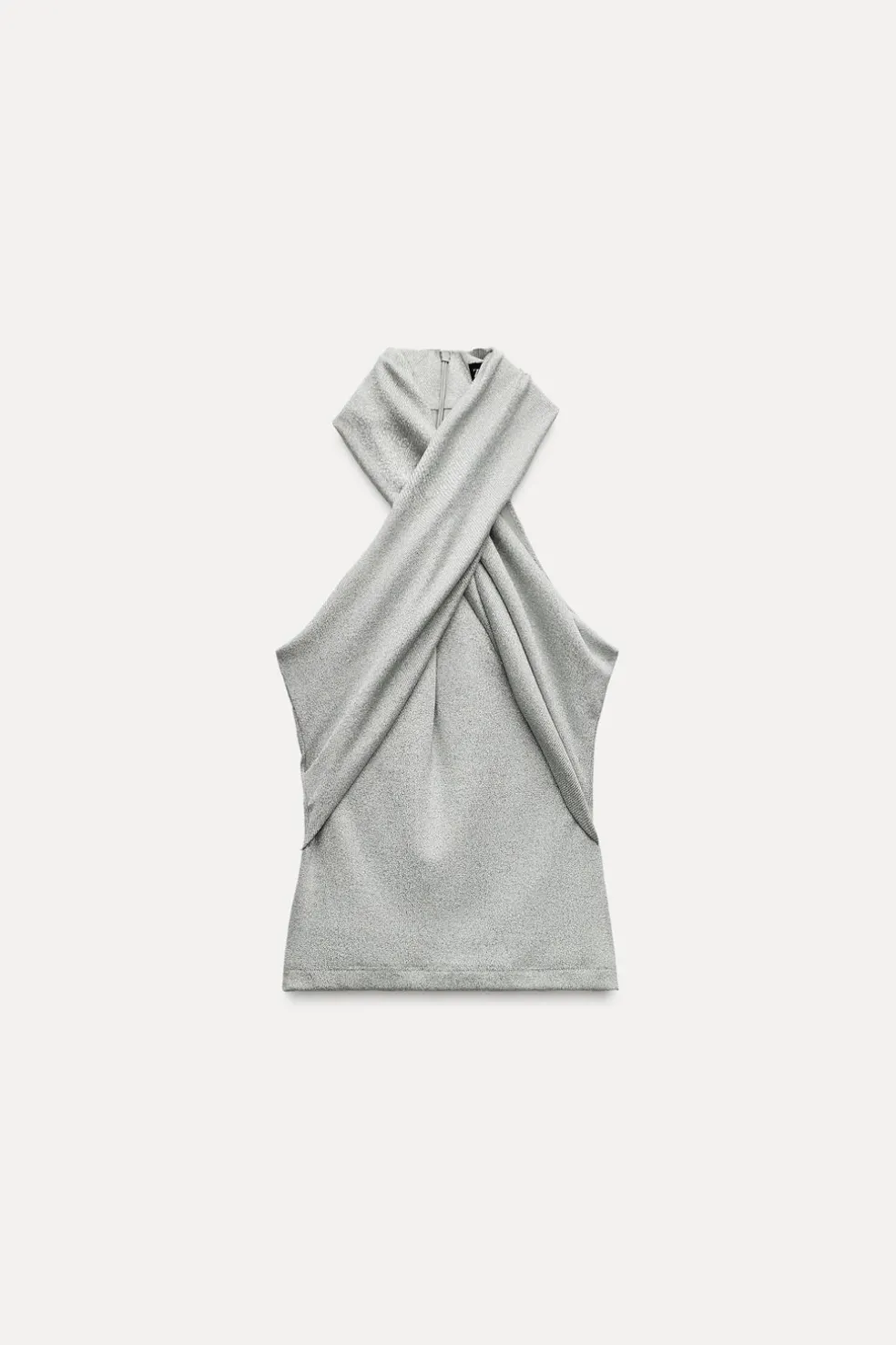 ZARA Tops / Bodies^TOP CRUZADO FIO METALIZADO Prata