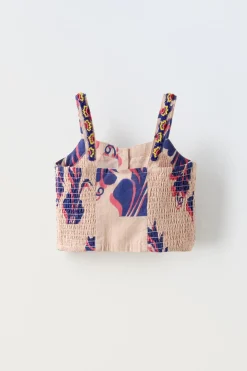 TOP ESTAMPADO MISSANGAS-ZARA Cheap