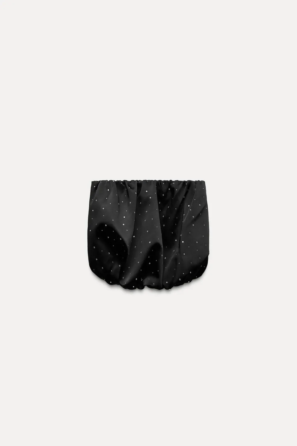 ZARA Tops / Bodies^TOP PALAVRA DE HONRA BALÃO COM STRASS Preto