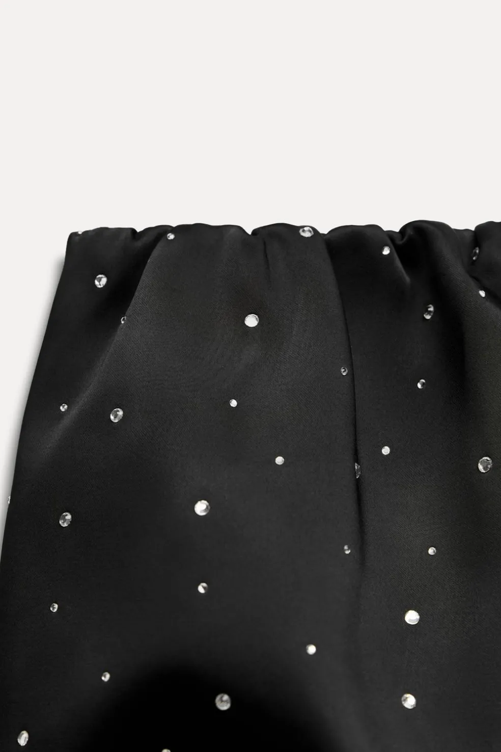 ZARA Tops / Bodies^TOP PALAVRA DE HONRA BALÃO COM STRASS Preto