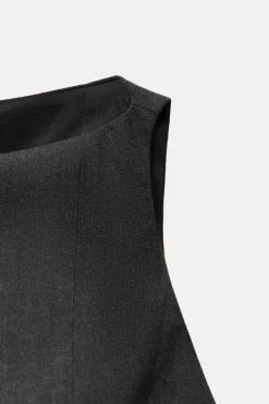 ZARA Tops / Bodies^TOP PEPLUM Cinzento-escuro