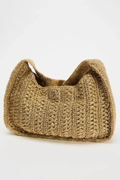 ZARA Malas^TOTE BAG ENTRANÇADO COM BRILHOS 6068/310