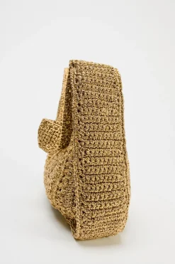 ZARA Malas^TOTE BAG ENTRANÇADO COM BRILHOS 6068/310