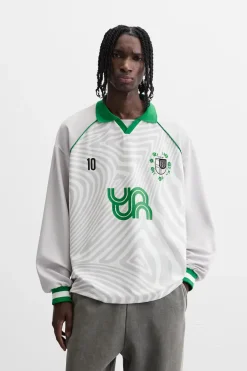 ZARA T-Shirts|Polos^T-SHIRT DE FUTEBOL POLO RETRO Branco-marfim