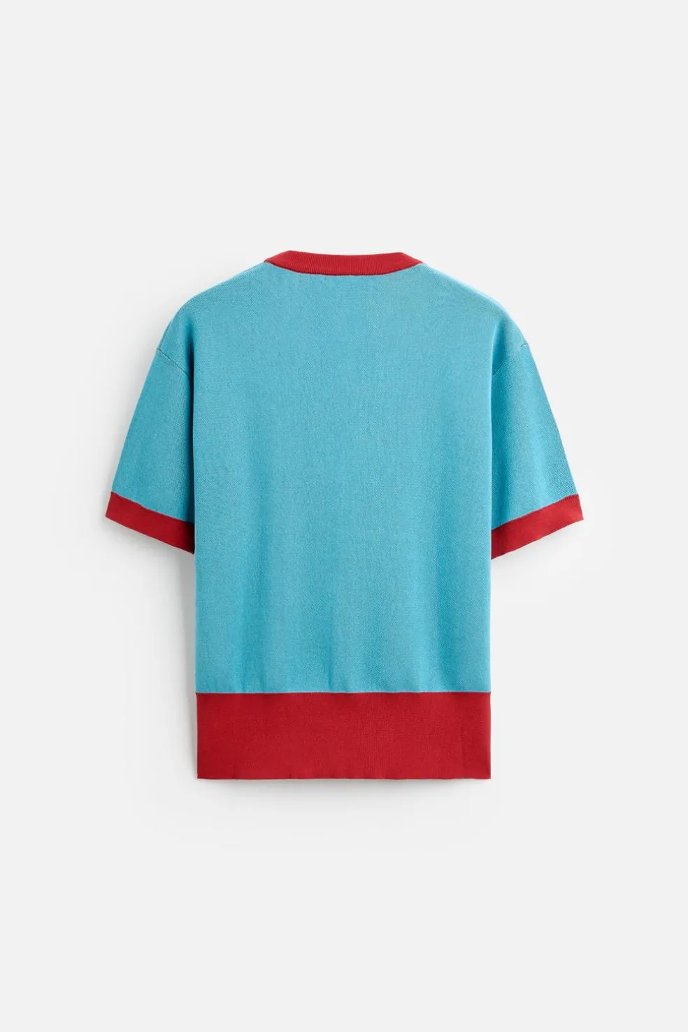 ZARA Camisola / Casacos|T-Shirts^T-SHIRT DE MALHA JACQUARD COM ELEFANTE X HARRY LAMBERT Azul