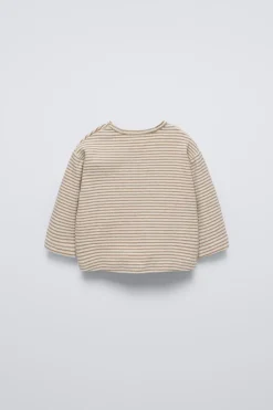 T-SHIRT DE RISCAS SOFT TOUCH-ZARA New