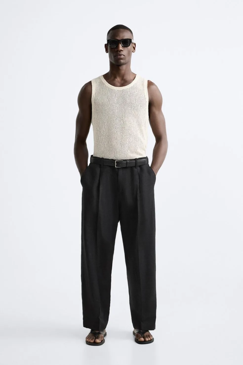 ZARA Camisola / Casacos|T-Shirts^T-SHIRT ESTRUTURA PERFURADOS Branco-marfim