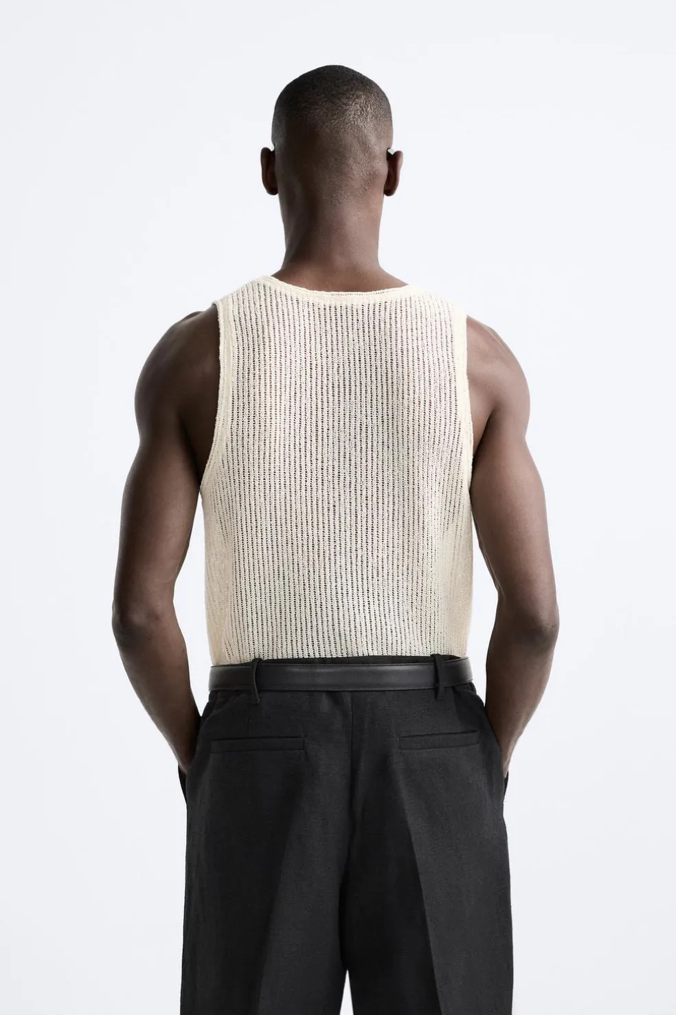 ZARA Camisola / Casacos|T-Shirts^T-SHIRT ESTRUTURA PERFURADOS Branco-marfim