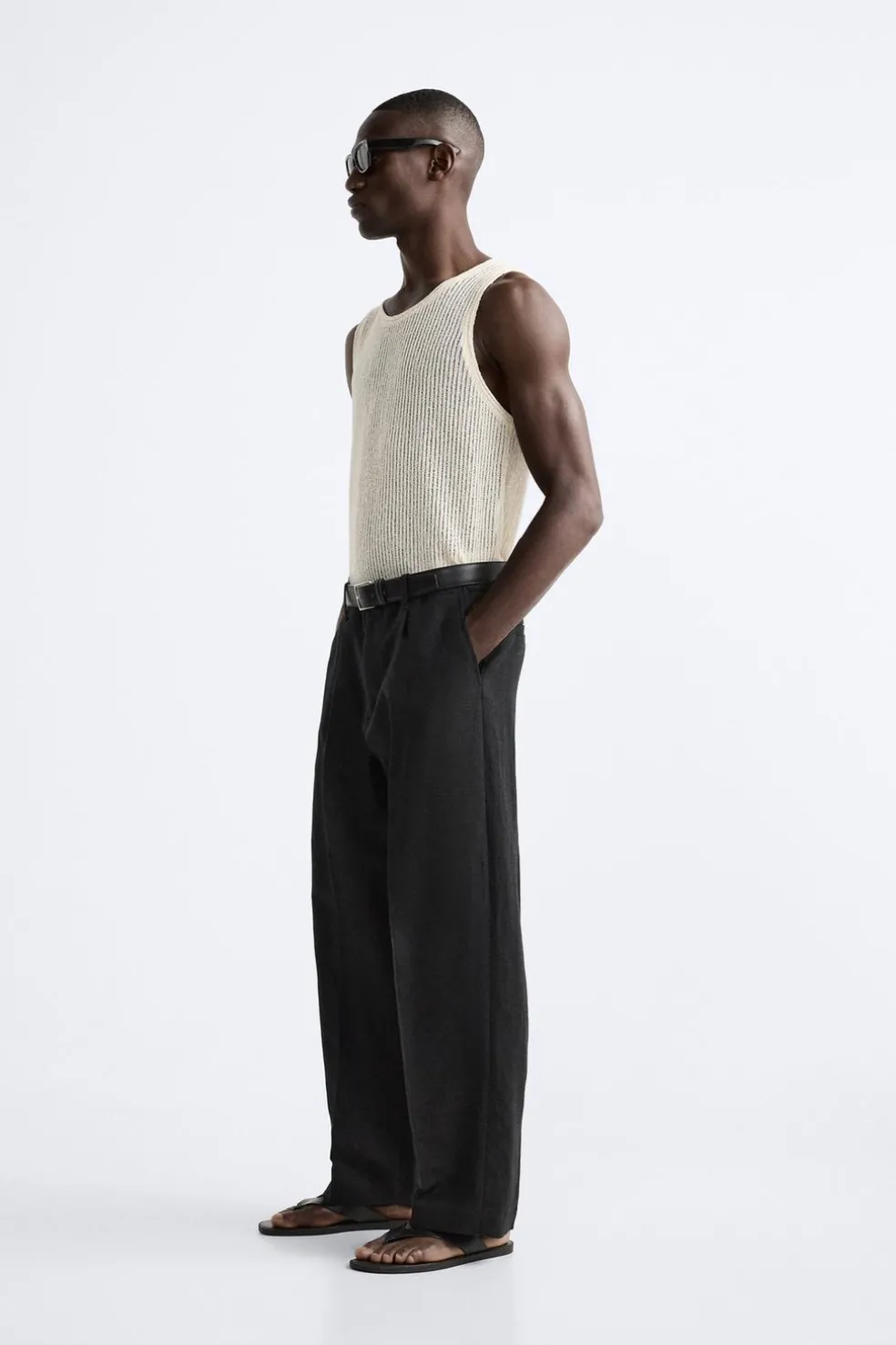 ZARA Camisola / Casacos|T-Shirts^T-SHIRT ESTRUTURA PERFURADOS Branco-marfim
