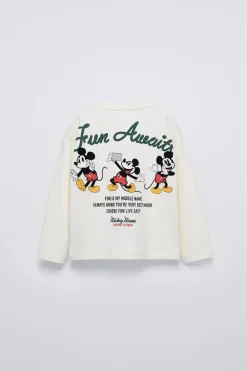 T-SHIRT FLOCKED MICKEY MOUSE © DISNEY CALENTITO-ZARA Cheap
