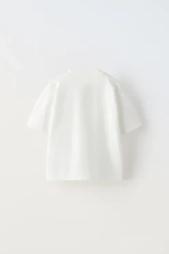T-SHIRT LISA COM BORDADO-ZARA Cheap