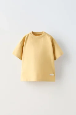 T-SHIRT MEDIUM WEIGHT ETIQUETA-ZARA Online