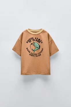 T-SHIRT PEIXE COM BORDADOS-ZARA Flash Sale