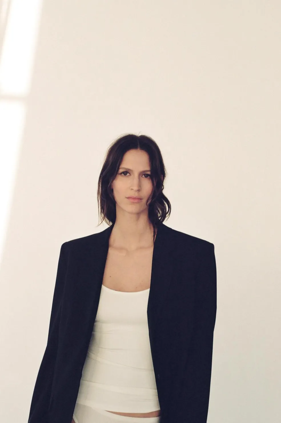 ZARA Tops / Bodies|T-Shirts^T-SHIRT POLIAMIDA ALÇA FINA Cru