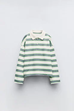 T-SHIRT POLO DE RISCAS-ZARA Sale