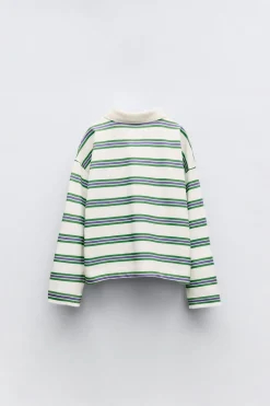 T-SHIRT POLO DE RISCAS-ZARA Sale