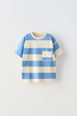 T-SHIRT RISCAS ETIQUETA-ZARA Hot
