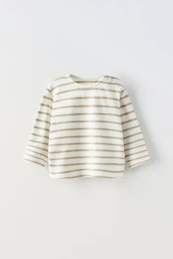 T-SHIRT ÀS RISCAS-ZARA Flash Sale