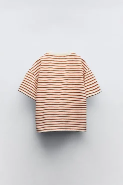 T-SHIRT ÀS RISCAS COM BOLSOS-ZARA Sale