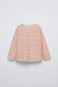 T-SHIRT ÀS RISCAS COM BOLSOS-ZARA Cheap