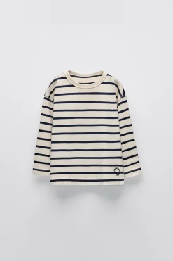 T-SHIRT ÀS RISCAS HEAVY WEIGHT-ZARA Cheap