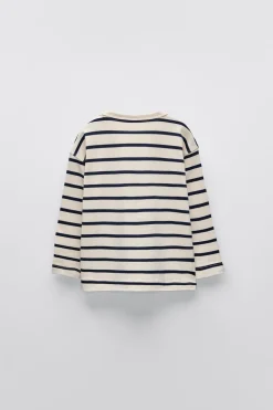 T-SHIRT ÀS RISCAS HEAVY WEIGHT-ZARA Cheap