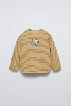 T-SHIRT ÀS RISCAS SNOOPY PEANUTS™-ZARA Outlet