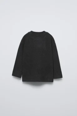 T-SHIRT SUAVE COM TEXTO BORDADO-ZARA Sale