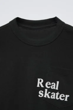 T-SHIRT TEXTO FLOCK-ZARA Cheap