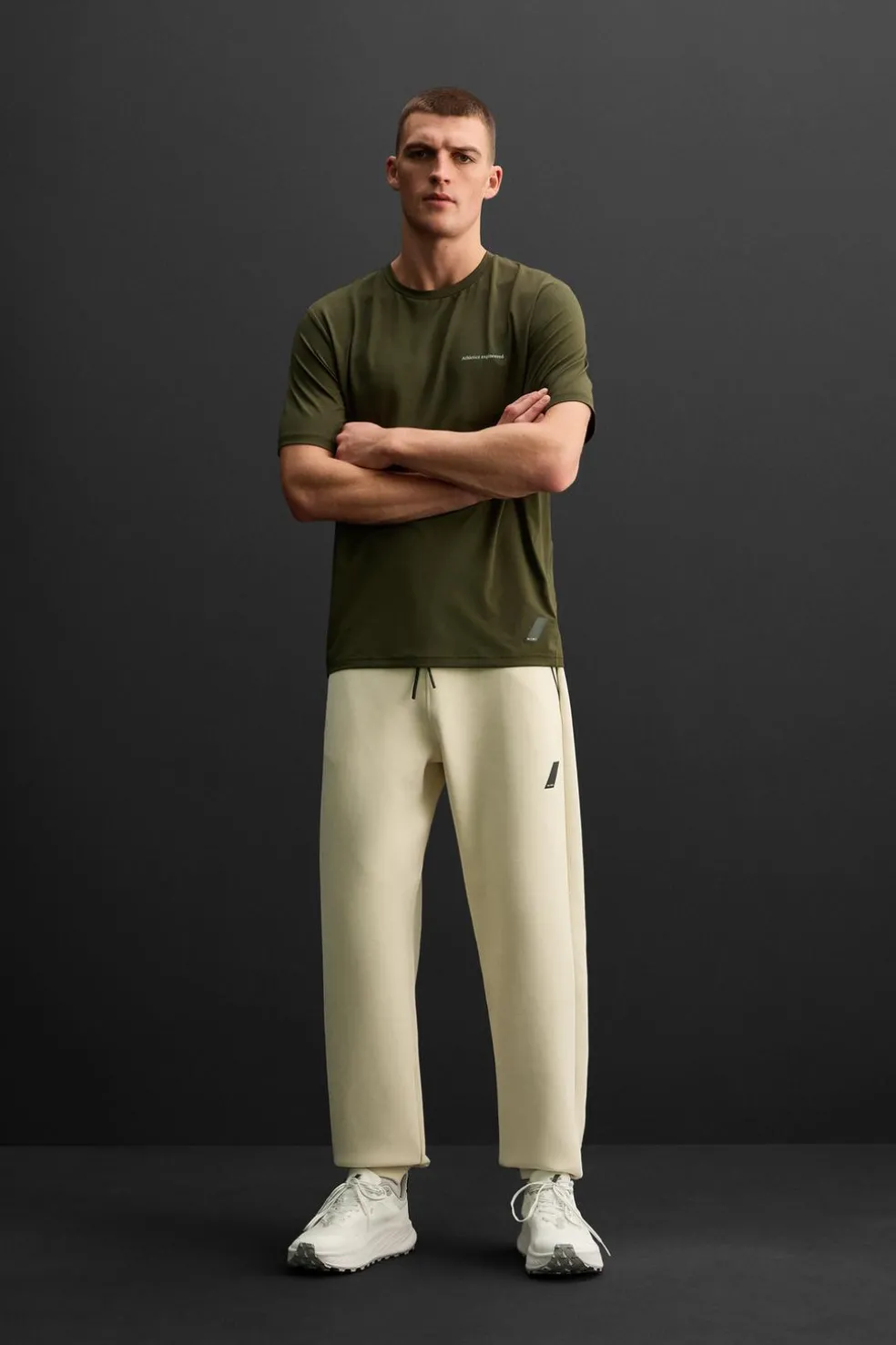 ZARA T-Shirts^T-SHIRT TREINO ESTRUTURA Verde-garrafa