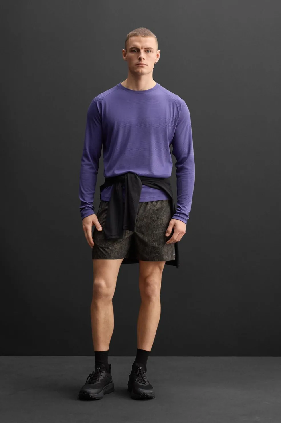 ZARA T-Shirts^T-SHIRT TREINO ESTRUTURA Azul-tinta