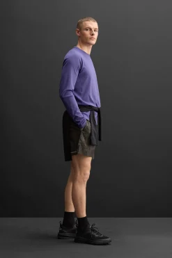ZARA T-Shirts^T-SHIRT TREINO ESTRUTURA Azul-tinta