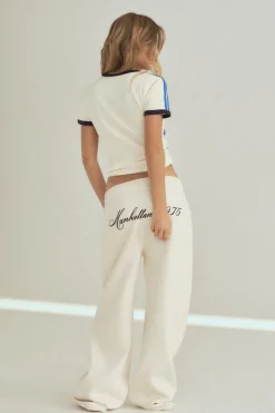 ZARA Sweatshirts / Joggers|T-Shirts^T-SHIRT UNIVERSITÁRIA COM FAIXAS Cru