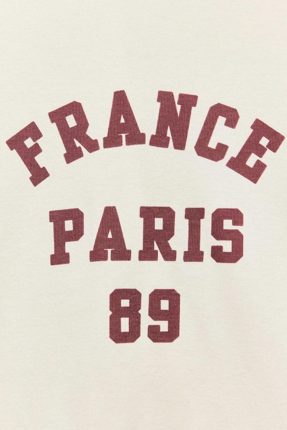ZARA Sweatshirts / Joggers|T-Shirts^T-SHIRT UNIVERSITÁRIA COM FAIXAS Cru
