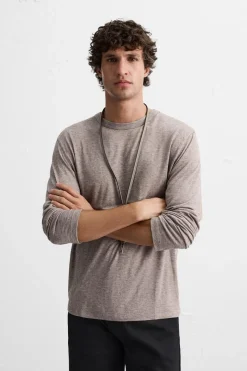 ZARA T-Shirts^T-SHIRT VISCOSE - LÃ Castanho