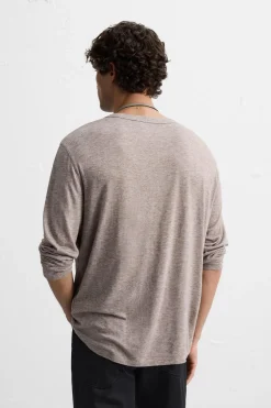 ZARA T-Shirts^T-SHIRT VISCOSE - LÃ Castanho