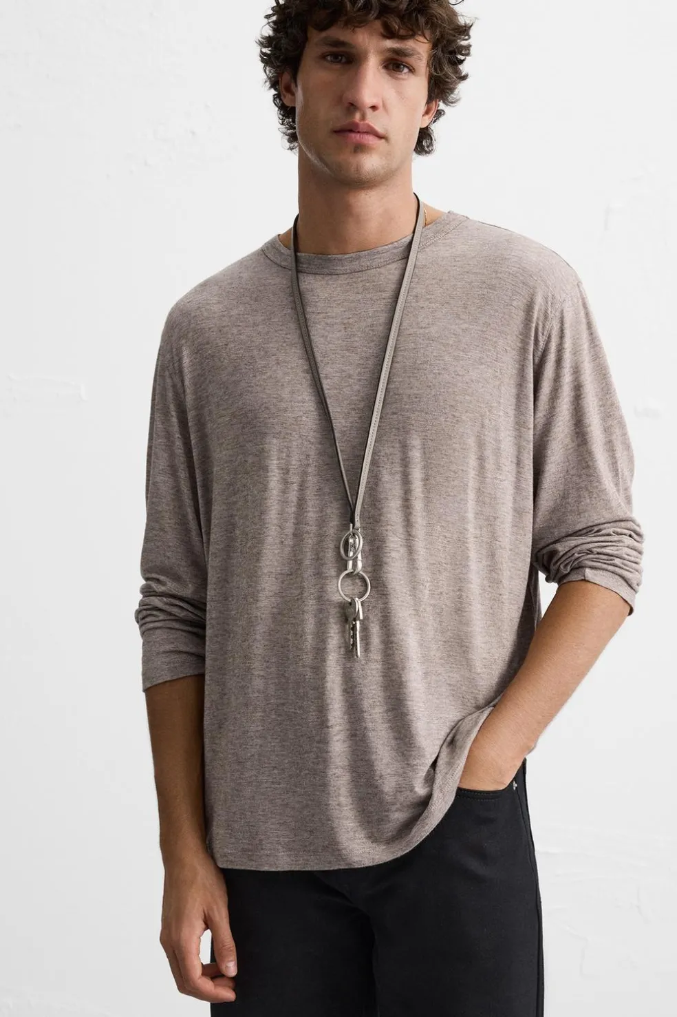 ZARA T-Shirts^T-SHIRT VISCOSE - LÃ Castanho