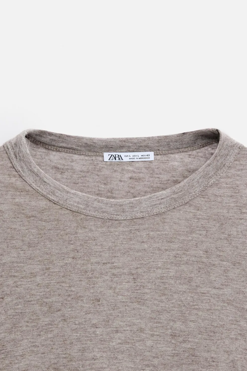 ZARA T-Shirts^T-SHIRT VISCOSE - LÃ Castanho