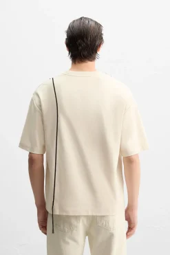 ZARA T-Shirts^T-SHIRT WITH CONTRAST DRAWSTRING Pedra