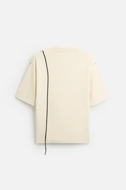 ZARA T-Shirts^T-SHIRT WITH CONTRAST DRAWSTRING Pedra