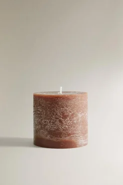 ZARA Fragrâncias Para Casa|Fragrâncias Para Casa^VELA AROMÁTICA CILINDRO PEQUENO SALTED CARAMEL Creme