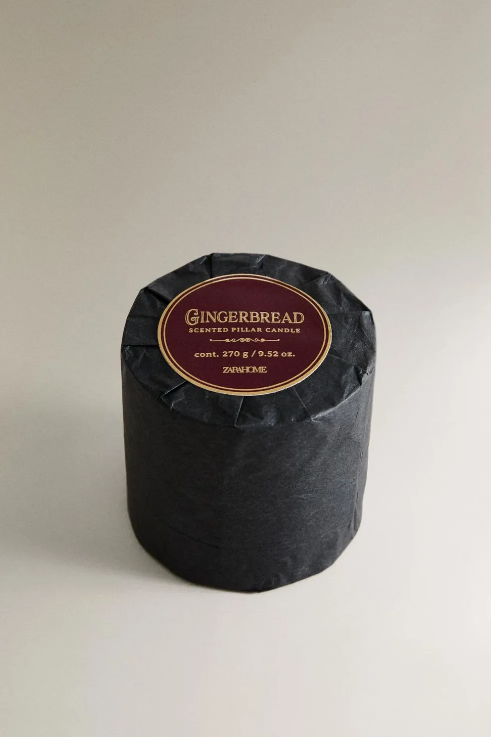 ZARA Fragrâncias Para Casa|Fragrâncias Para Casa^VELA AROMÁTICA CILINDRO PEQUENO GINGERBREAD Vermelho