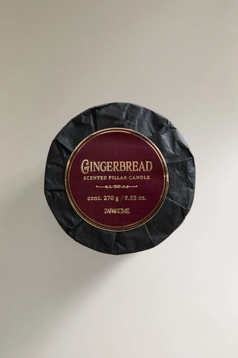 ZARA Fragrâncias Para Casa|Fragrâncias Para Casa^VELA AROMÁTICA CILINDRO PEQUENO GINGERBREAD Vermelho
