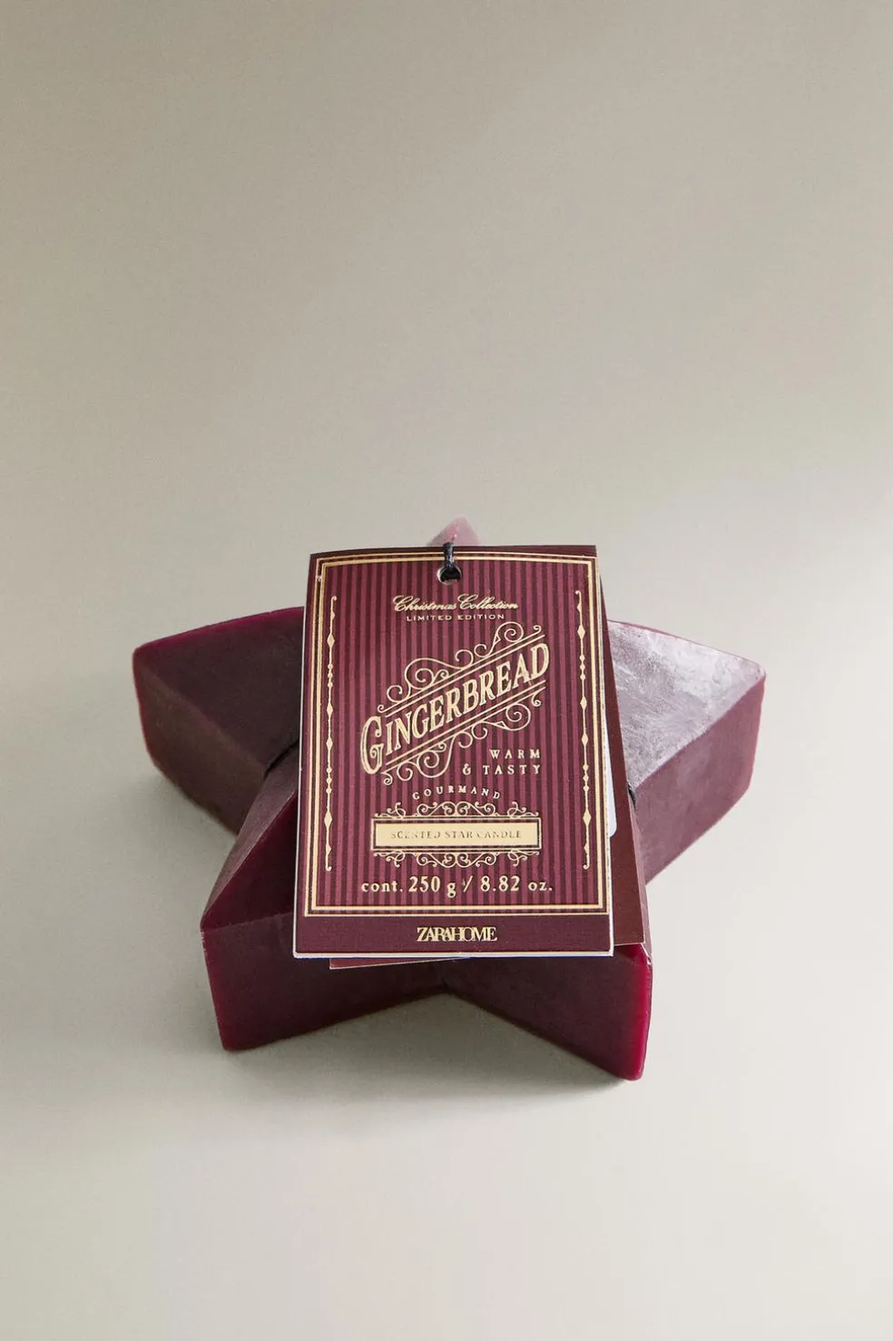 ZARA Presentes Para O Lar|Presentes Para O Lar^VELA AROMÁTICA ESTRELA GINGERBREAD Vermelho